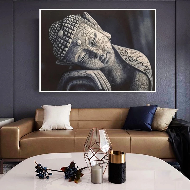 

Buddha Statue Poster Zen Culture Canvas Painting Interior Modern Decor Picture Cuadros Wall Art for Living Room Home No Frame