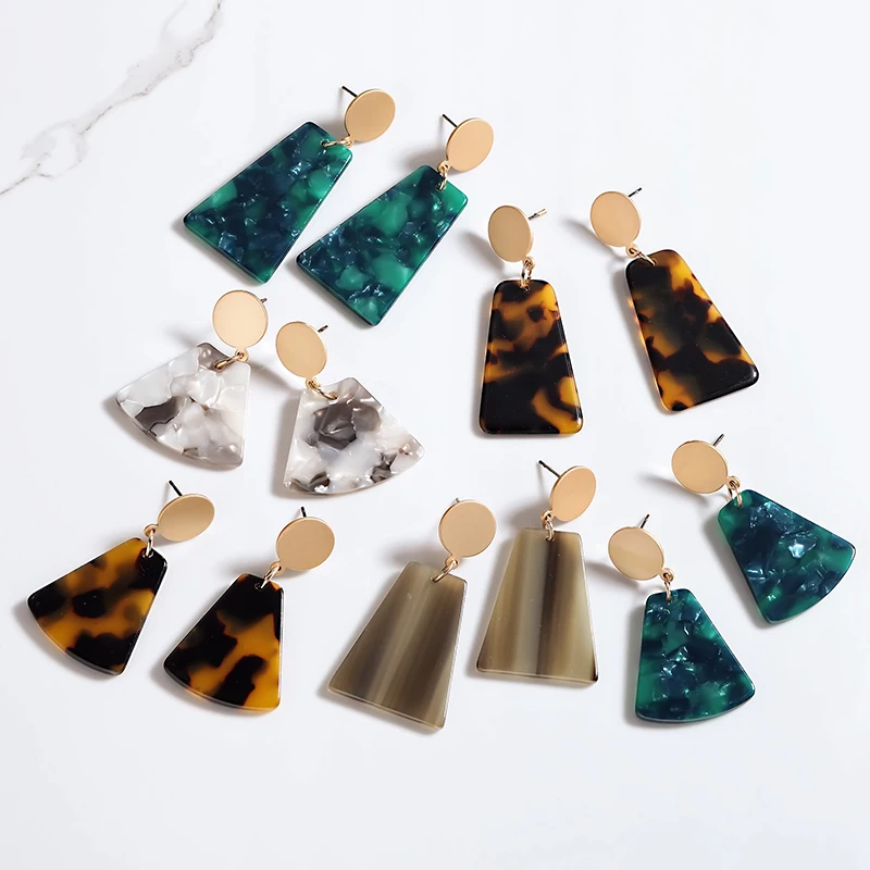 2021 новые модные ювелирные изделия леопардовые серьги женские Геометрические в