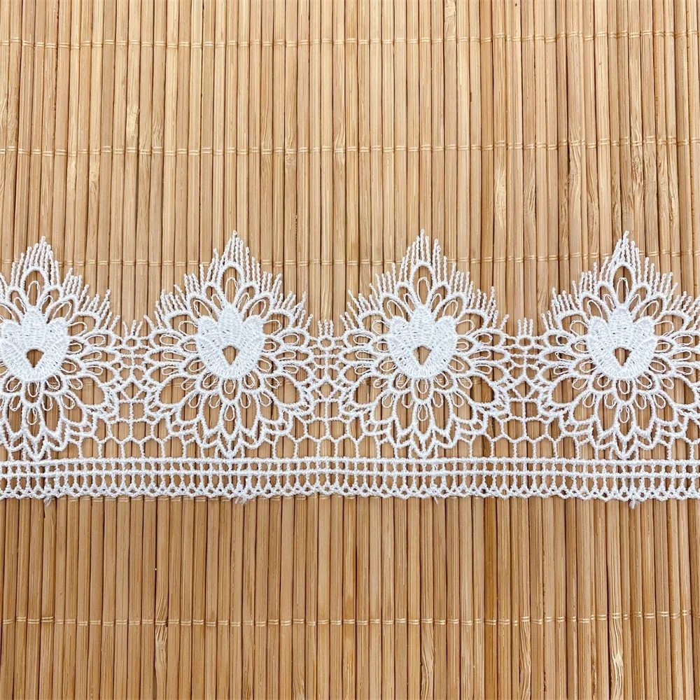 Растворимая в воде кружевная отделка сделай сам черная/белая ракушка юбка стиле