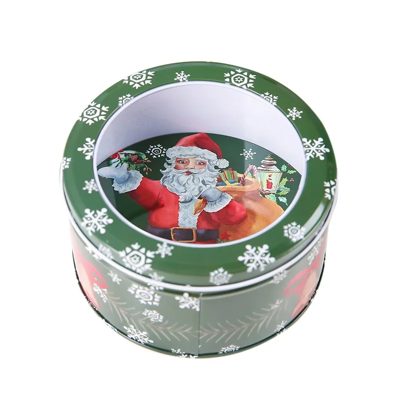 14x7cm 1pc Рождественский Рисунок жестяная коробка мультфильм конфеты коробка розовый чай горшок для конфет и печенья коробка вечерние хранение подарочной коробки случае случайный цвет - Цвет: 14x7cm 1pc