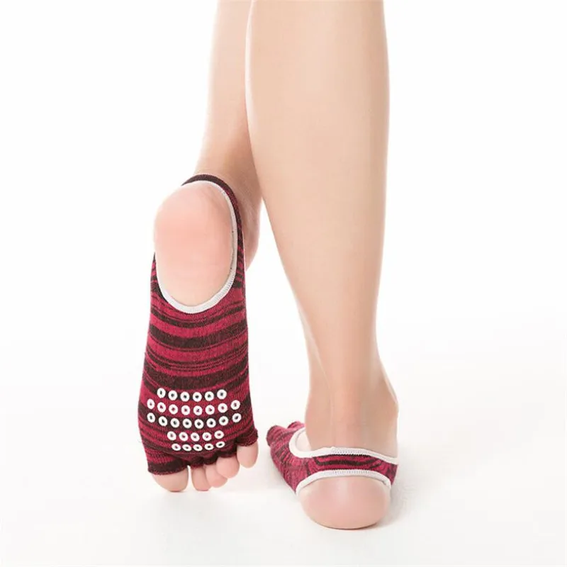 

5Pairs Women's 5 Finger Short Socks Cotton Yoga Boat socks Woman's and ladies Comfortable Breathable Toe Socks