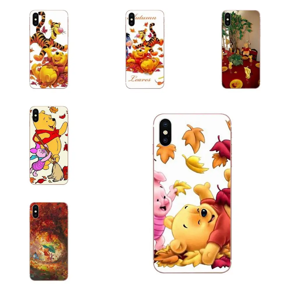 Осенние листья Winnie The Poohs для Xiao mi 3 4 4C 4i 5 5s 5X6 6X8 SE Pro Lite A1 Max x 2 Note 4|Чехлы-накладки| |