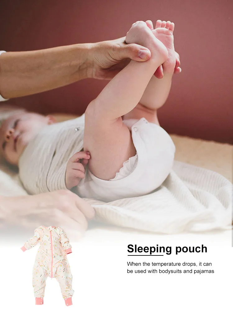 

Baby Sleeping Bag 4-layer Gauze Breathable Zipper Button SleepBag Baby Soft Sleeping Bag Bedding Baby Stuff