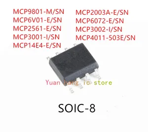 10PCS MCP9801-M/SN MCP6V01-E/SN MCP2561-E/SN MCP3001-I/SN MCP14E4-E/SN MCP2003A-E/SN MCP6072-E/SN MCP3002-I/SN MCP4011-503E/SN