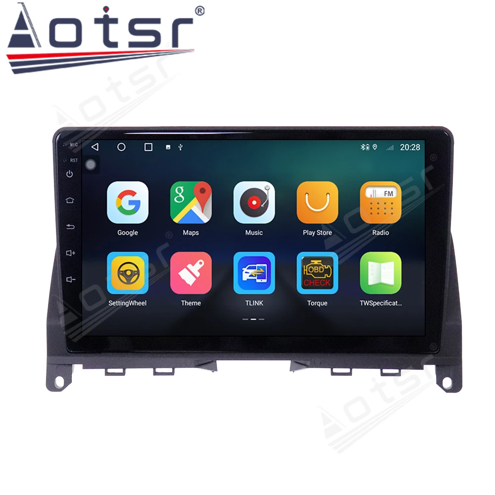 

6+128G For Mercedes Benz C Class W204 2009 2013 Android 10 Car Radio Multimedia Video Player GPS 9" IPS Screen Carplay 4G Lite