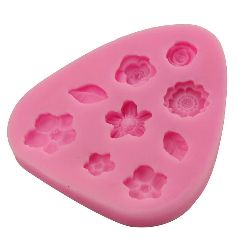 

New 3D Flower Silicone Molds Fondant Craft Cake Candy Chocolate Sugarcraft Ice Pastry Baking Tool Mould Soap Mold Cake Decorator