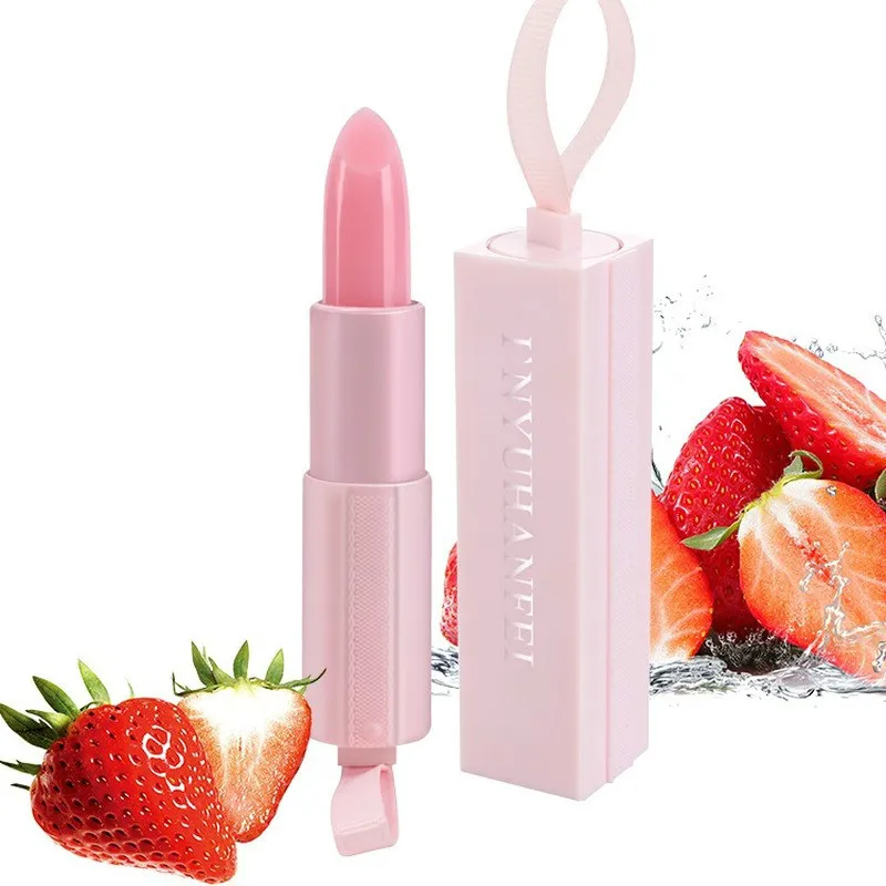 Натуральный Увлажняющий бальзам для губ алоэ клубника мужской женский зимний