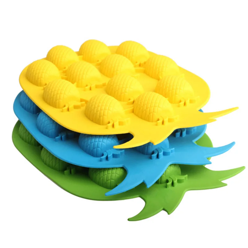 

Ice Cube Freeze Mold Tray Pineapple Shape Bar Party Drink Ice Maker Mould