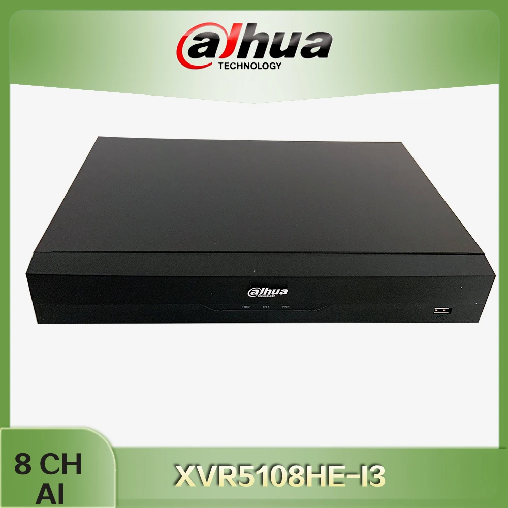 

Dahua 8CH AI xvr XVR5108HE-I3 8 Channel Supports Full-channel AI-Coding 5M-N/1080p Mini 1U 1HDD WizSense Digital Video Recorder