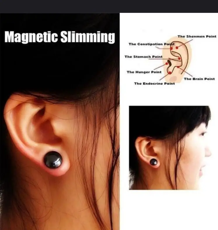 Магнитные серьги для похудения тонкие Пластыри магнитные магниты здоровья