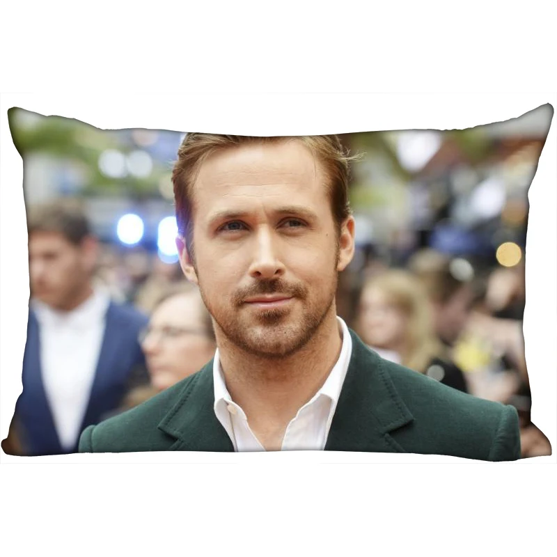 

New Ryan Gosling Pillowcase 45x35cm(One Side)Rectangle Zipper Pillow Case Bright Print Throw Wedding Decorative Pillowcase Cover