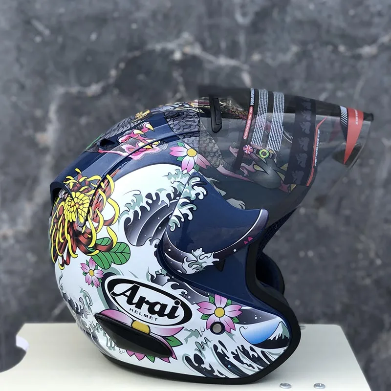 Новое поступление шлем с изображением дракона в японском стиле мотоциклетная
