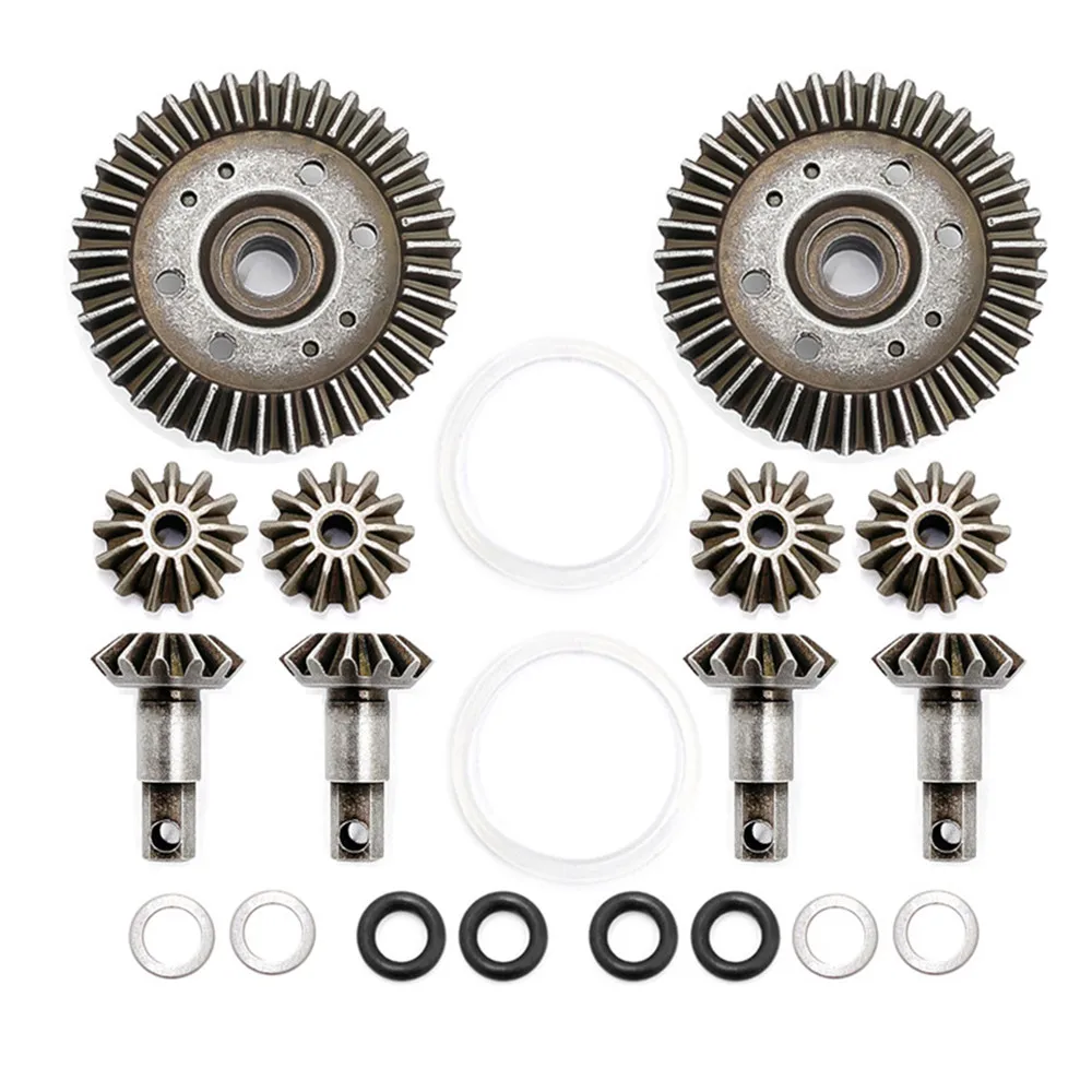 Metal Differential Gear Assembly Upgrade Kit for 1/10 HQ727 Slash 4x4 RC Car Truck Modification Parts