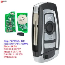 KEYECU EWS модифицированный флип ключ с 4 кнопками 315 МГц PCF7935AA ID44 чип