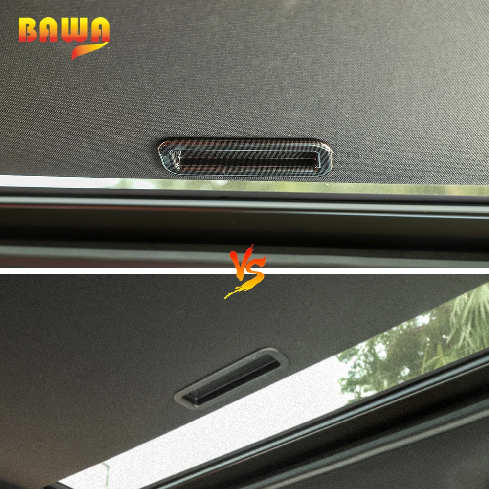 

BAWA Auto Roof Sunroof Handle Decorative Cover Stickers for Dodge Challenger 2012+ Interior Mouldings Accessories