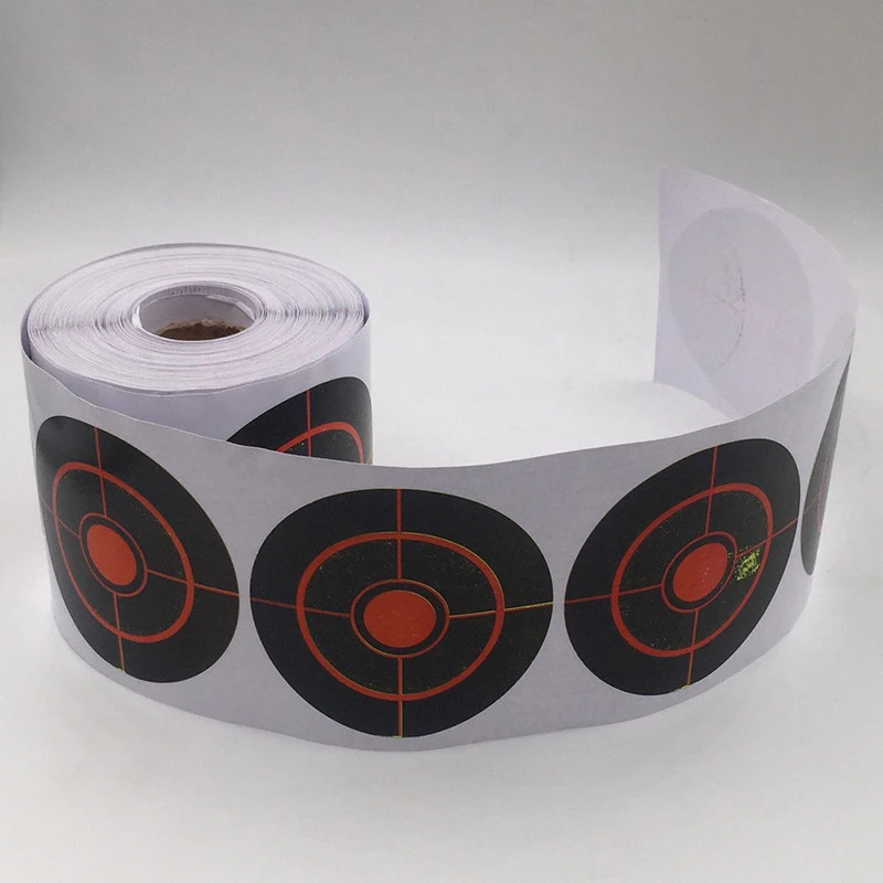 

250Pcs/Roll Diameter 7.5 Cm Splatter Target Shoot Practice Stickers Set Splatter Target Stickers 7.5cm