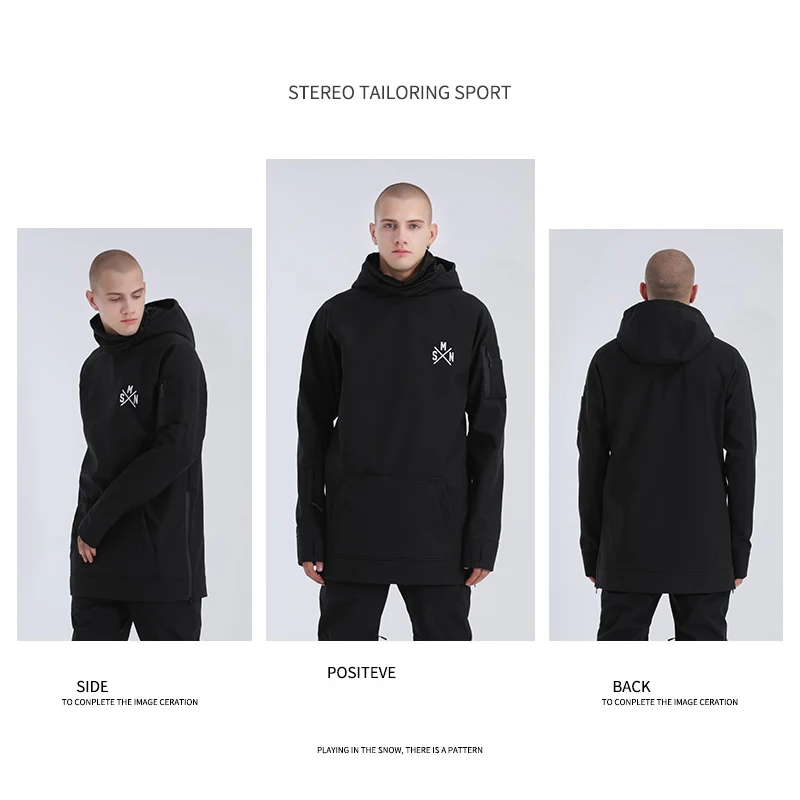 SMN Толстовка для сноубординга зимняя водонепроницаемая утепленная унисекс