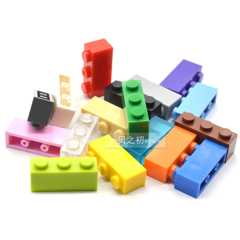 

100g/pack Bulk Parts 1x3 Thick Bricks Building Blocks Plastic Plate MOC Figure Model Assemble Educational Toys for Children 3622