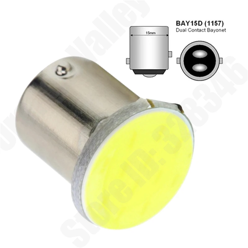 100 шт. 1157 BAY15d LED COB резервный Передний Задний сигнал поворота Стоп Стояночный Свет