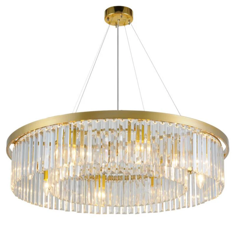 Простая хрустальная люстра пост современная роскошная индивидуальная