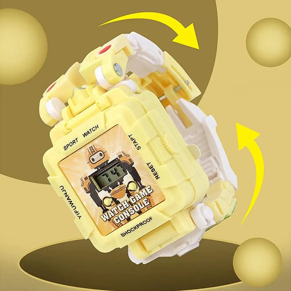 Часы-трансформер детские электронные наручные часы-робот игрушка-трансформер |