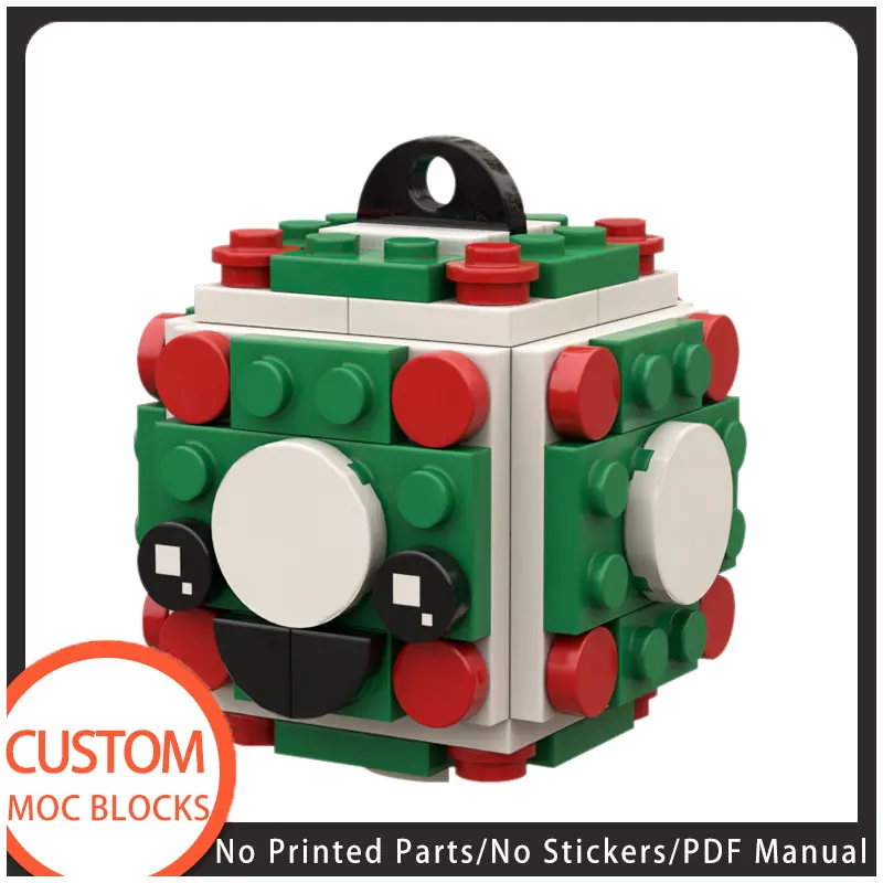 

BuildMoc шар Kawaii Decroation строительные блоки кирпичи Diy модели игрушки для детей образовательные рождественские подарки на день рождения 85 шт.