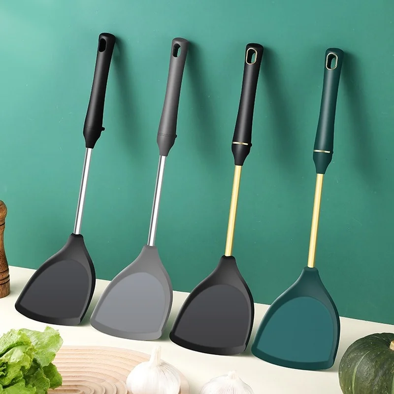 

Silicone Spatula Spatula Kitchenware Spatula Set Kitchen Non-stick Cooking Spoon Soup Spoon Cooking Silicone Utensils