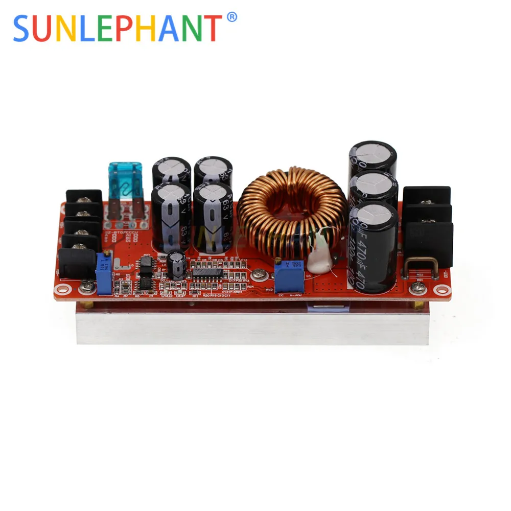 Повышающий преобразователь с высокой мощностью 1200 Вт Регулируемый Модуль