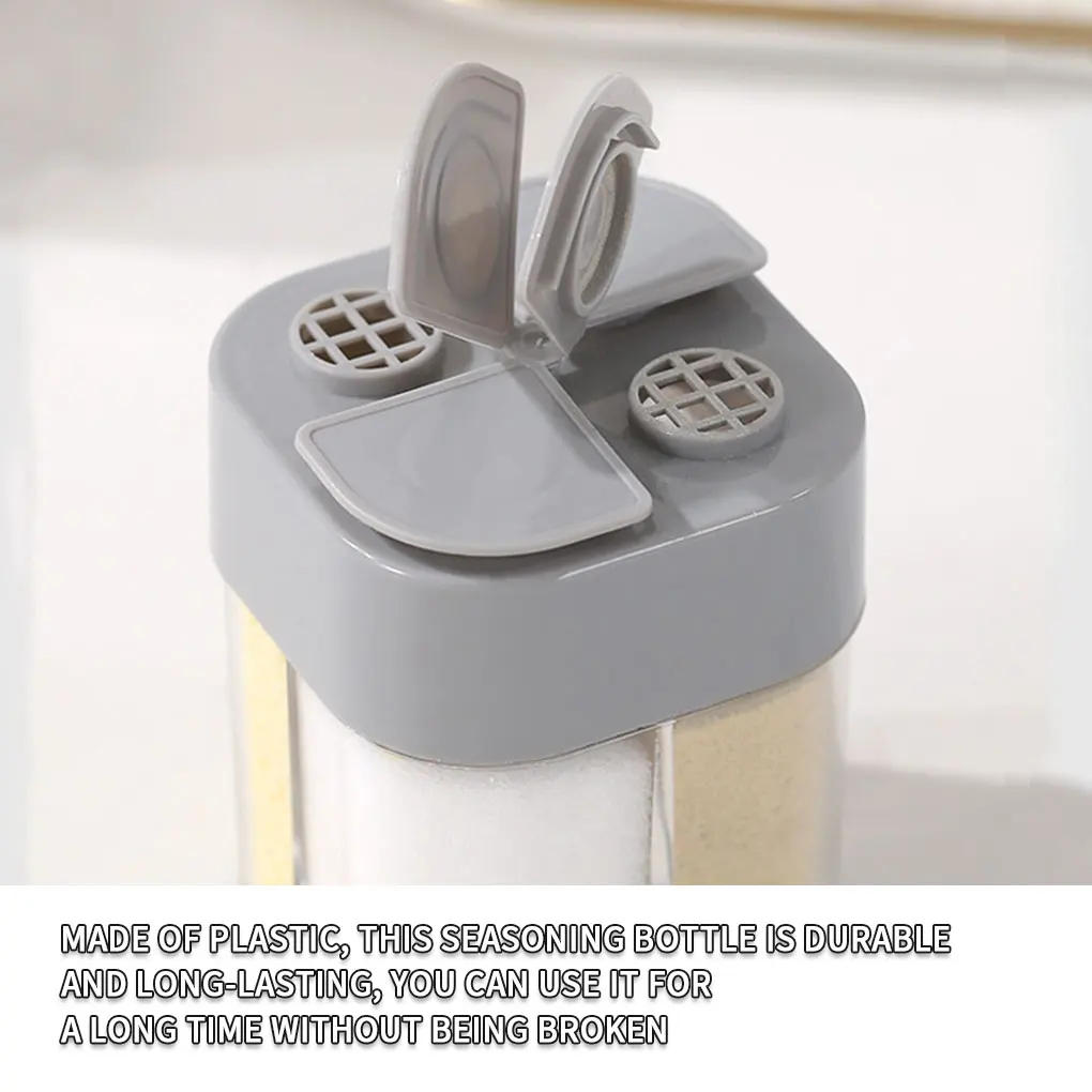 Шейкер для перца 4 ячейки пластиковая портативная бутылка приправ и пикника