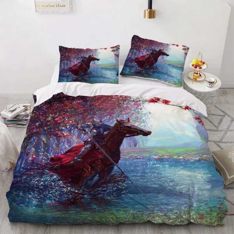 

Комплект пододеяльников с рисунком лошадей, двойное одеяло, полный стеллаж, комплект покрывала, мягкое легкое покрывало, 2/3 шт.