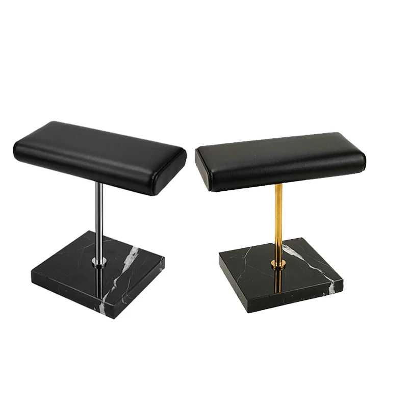 

Black Marble Base Watch Stand Metal Rod Display Props Bracelet Jewelry Lengthen Placement Stand