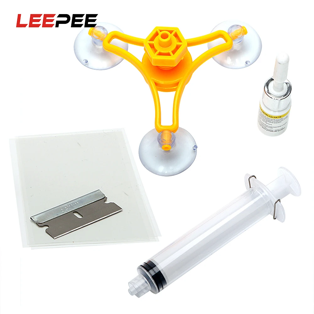 Набор для Ремонта Лобового Стекла LEEPEE чип трещины сделай сам инструмент ремонта