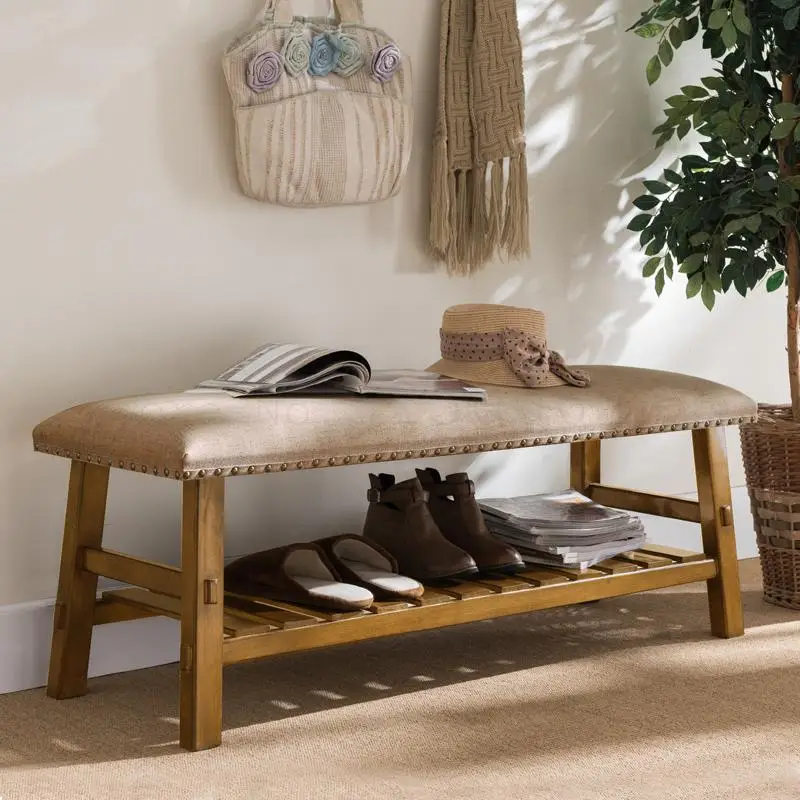 Nordic Shoe Bench Simple Modern Multi-functional Economic Fabric Household Storage Hall |