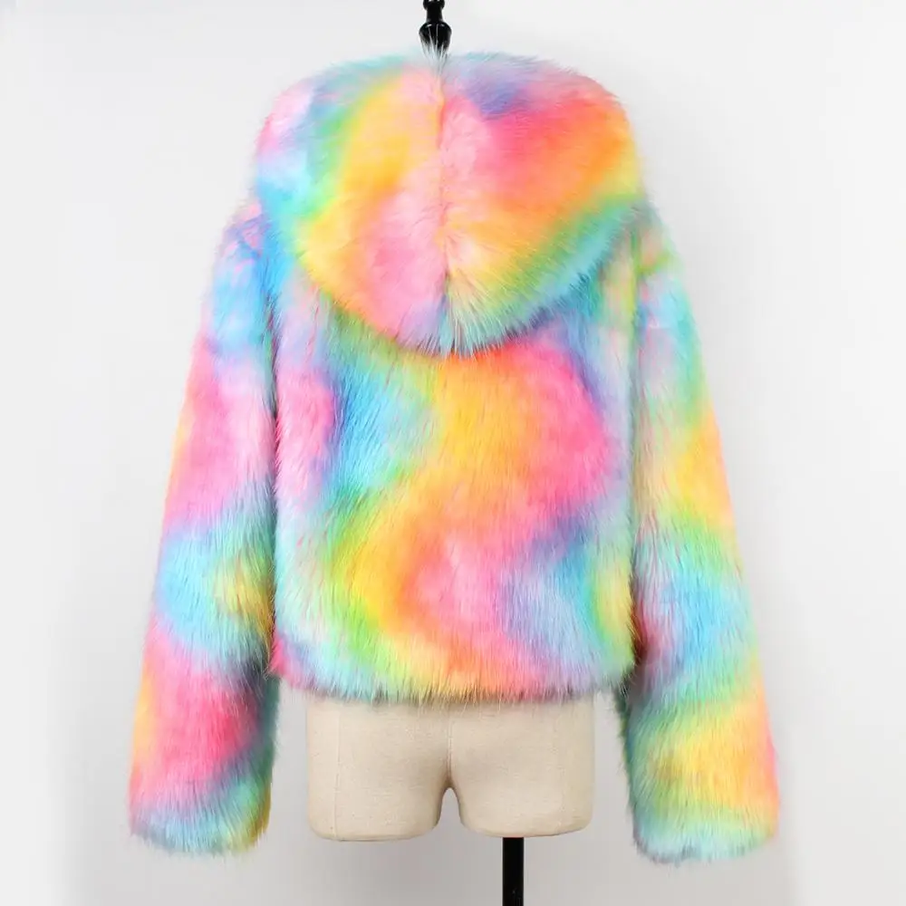 Женское пальто из искусственного меха 2019 модное осенне зимнее плотное теплое с