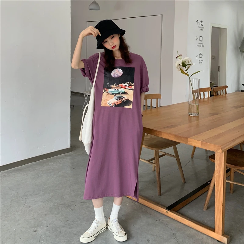Фото 2020 Summer ins super long fire edge sleeve painting minus age knitted dress woman Женская одежда 2020 Summer ins super long fire edge sleeve painting minus age knitted dress woman Женская одежда