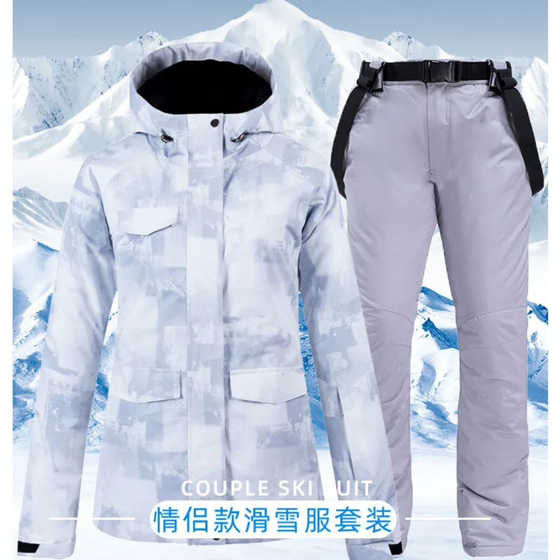 Супер Распродажа! Женский лыжный костюм водонепроницаемая ветрозащитная