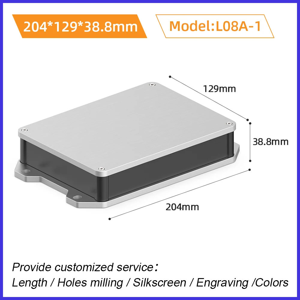 Yongu L08A 170-125 Waterproof  IP68 Box  Industrial Equipment Case Aluminum Profiles Enclosure