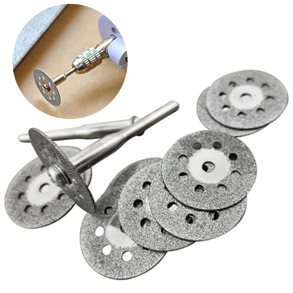 

12Pcs/set 8-holes Circular Saw Blades Cutting Wheel Discs & Mandrels
