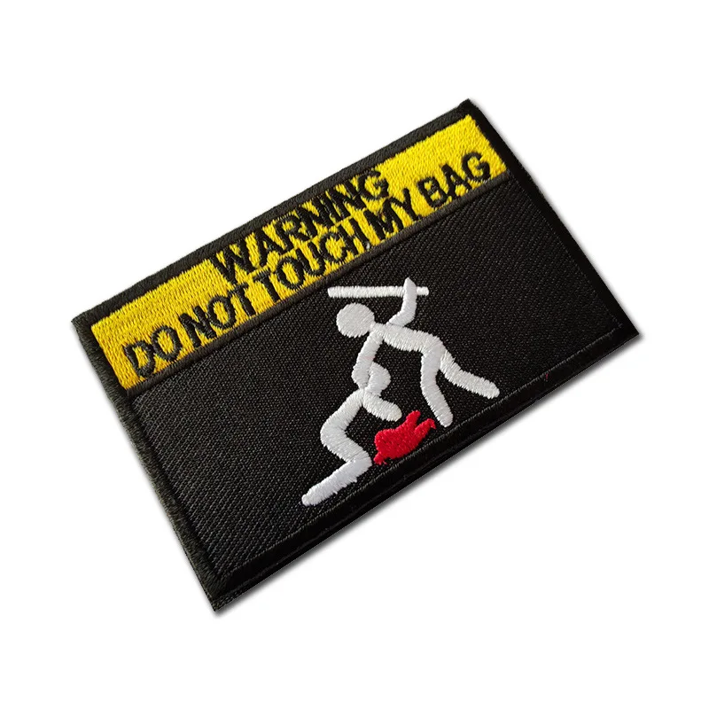 Рюкзак с вышитой застежкой-липучкой предупреждение не Двигайте мой рюкзак