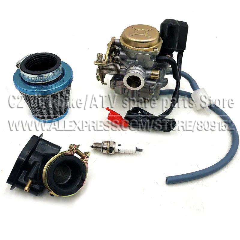 

Motorcycle Carburetor for 4 stroke Scooter Moped ATV 139QMB GY6 50 60 80 100 KYMCO GP110 VP110 LAB4 Agility CVK