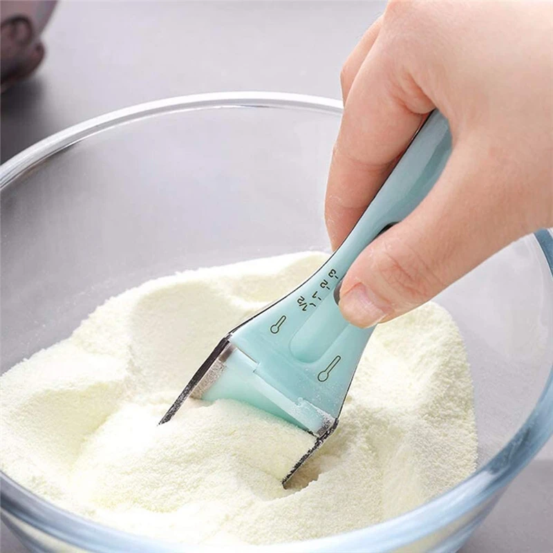 

Adjustable Measuring Spoons Set Scale Spoon Scoop Measuring Cup with Magnetic for Dry or Liquid Kitchen Cooking Baking Tool