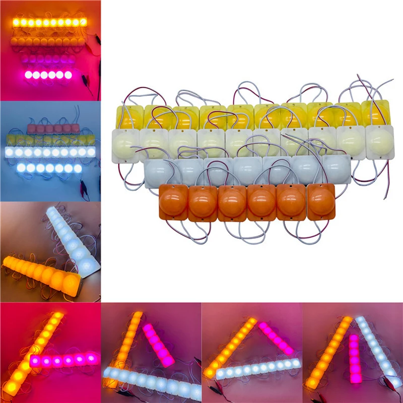 100 шт. 2 4 Вт водонепроницаемый монолитный блок светодиодов один световой модуль