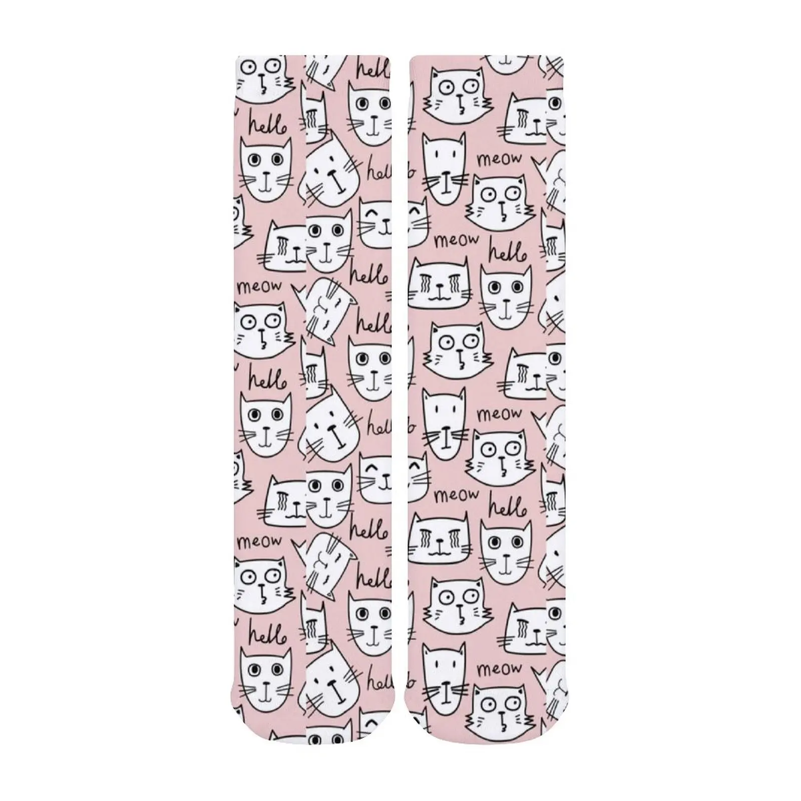 

Kitty Socks Lawyer Paint Stockings Large Chemical Fiber Anti-Slip Colors Street Socks