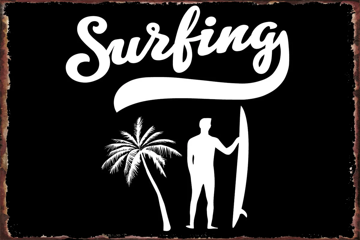 

Surfing Room Decoration Retro Vintage Metal Sign Tin Sign Tin Plates Wall Decor For Art Home Club Man Cave Cafe Pub