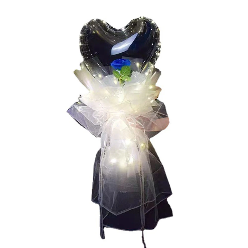 

Shiny Heart-Shaped Balloons Silly Balls Rose Bouquets Weddings Engagements Birthday Gifts Party Decorations Valentine's Day Gift