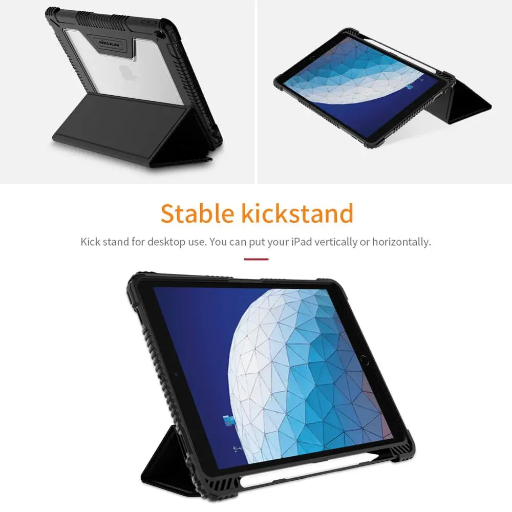 Для iPad Air 2019/для Pro 10 5 2017 чехол Nillkin искусственная кожа + PC Smart Wake UP флип-чехол