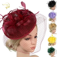 wedding bridal hats and fascinators headpiece party hatcorsage black bridcage net wedding veil party ladies hair accessories