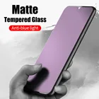 Матовое закаленное стекло с защитой от фиолетового света для Xiaomi Redmi Note 10 9 9s 7 8 K40 Pro 9A 9C 8A Mi 9T 10T Poco M3 F3 X3 NFC