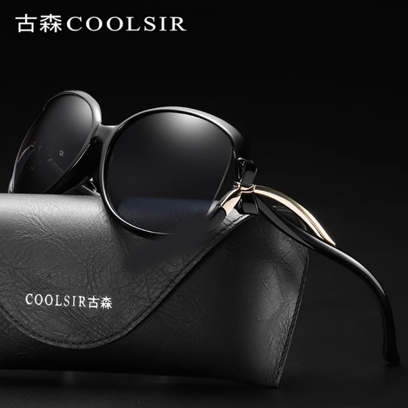 Роскошные солнцезащитные очки для женщин поляризационные модные большая