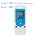 TempU 03 USB термометром и гигрометром декоративные часы для регистратор многоразового использования с 32000 точек Регистраторы Ёмкость RH автоматический Регистратор данных записывающий измеритель